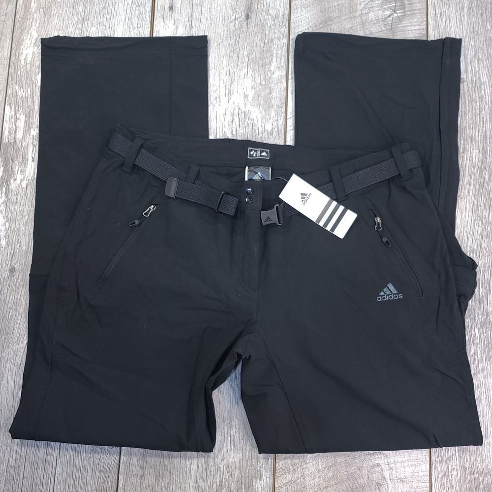 Adidas Volume Pant Womens Large Black Convertible Hiking Zip Off Outdoor